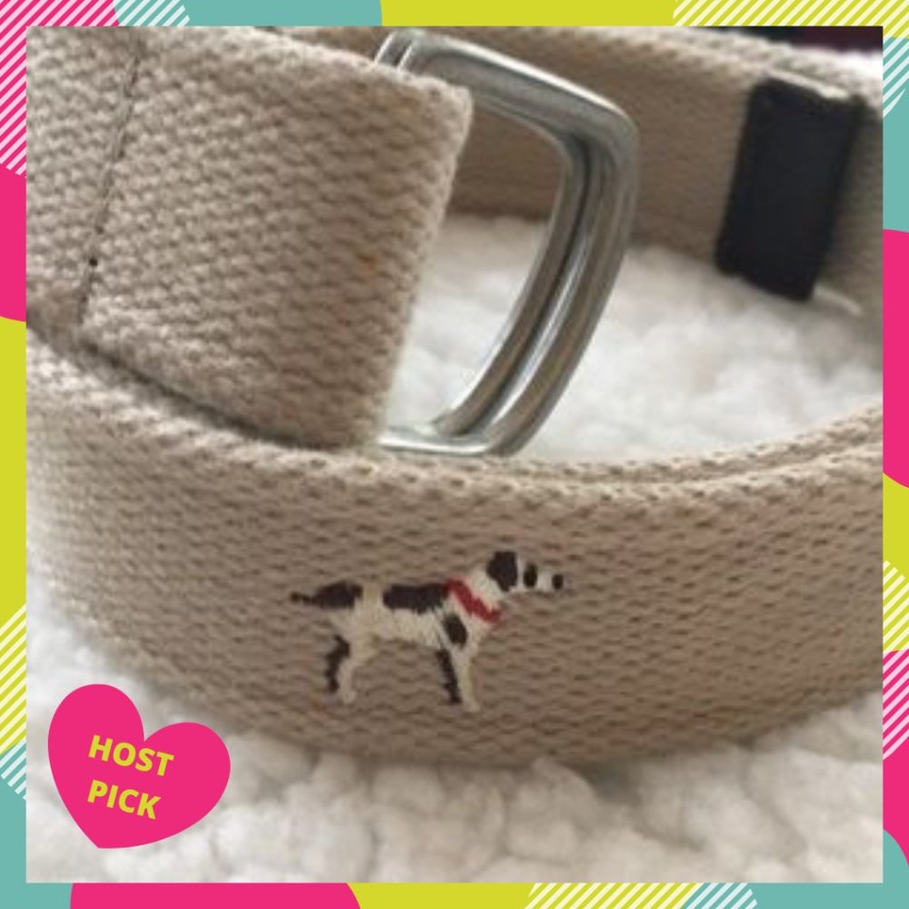 🔥🆕Lands End boys belt. Large. Dogs.